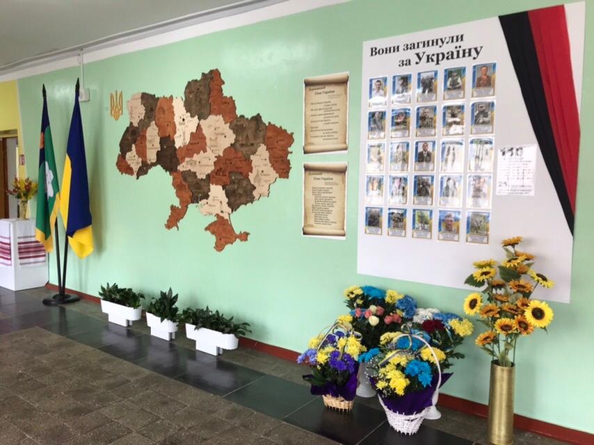 Ви зараз переглядаєте Куточок пам’яті та шани відкрито в гімназії «Гармонія»