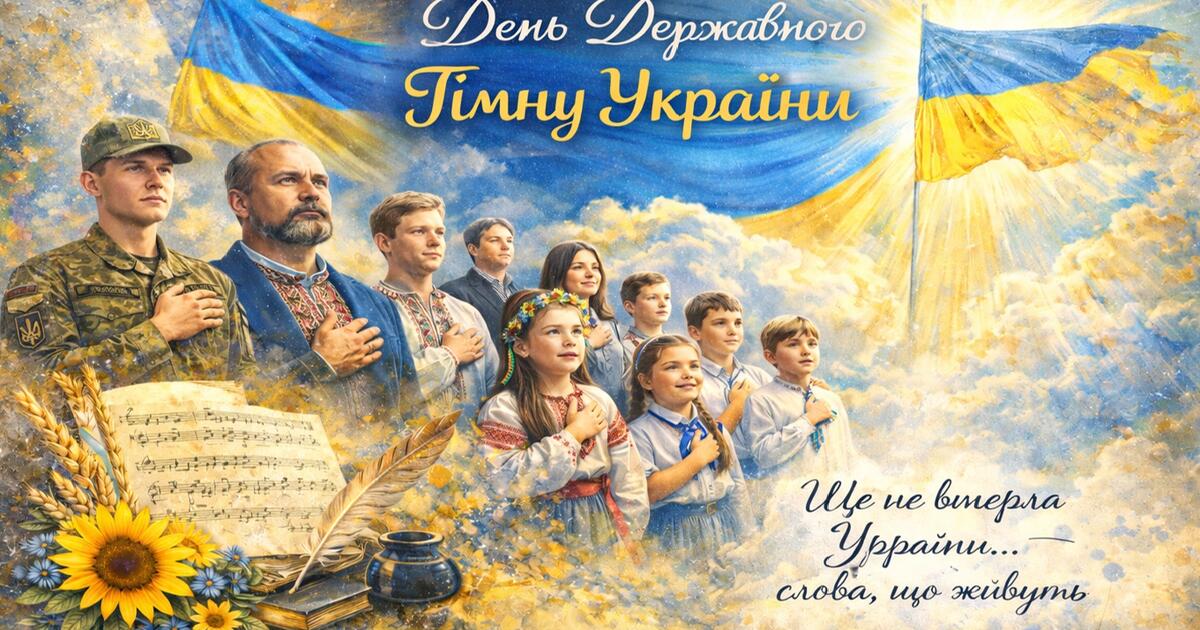 Детальніше про статтю Сьогодні відзначаємо День Державного Гімну України 🇺🇦